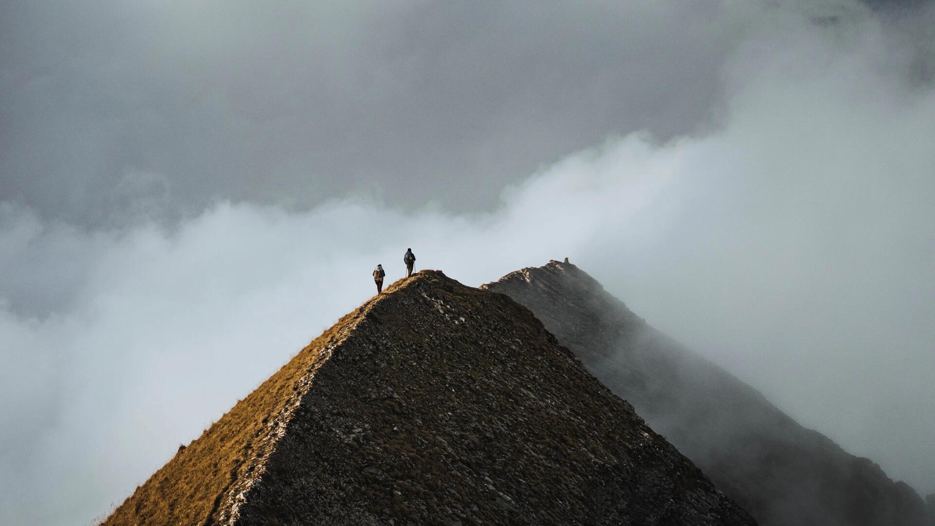 Trekkers on the mountain
