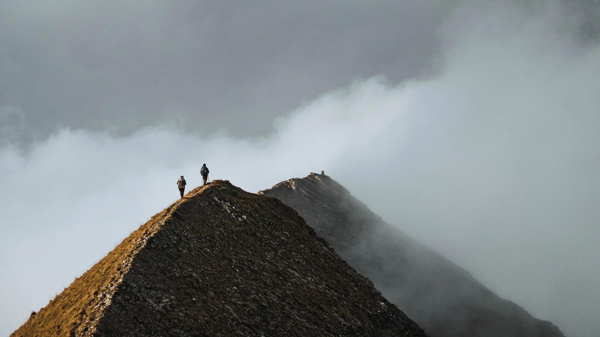 Trekkers on the mountain
