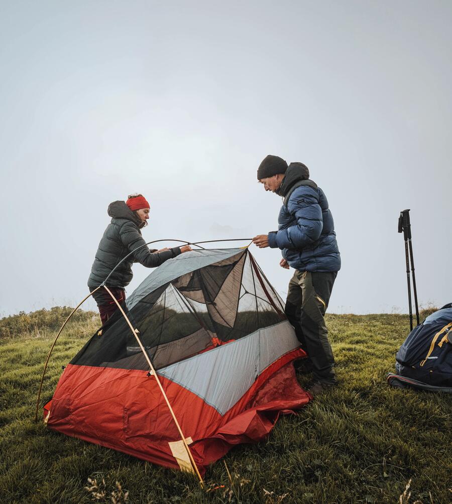onderhoud van een trekkingtent 100/500/900