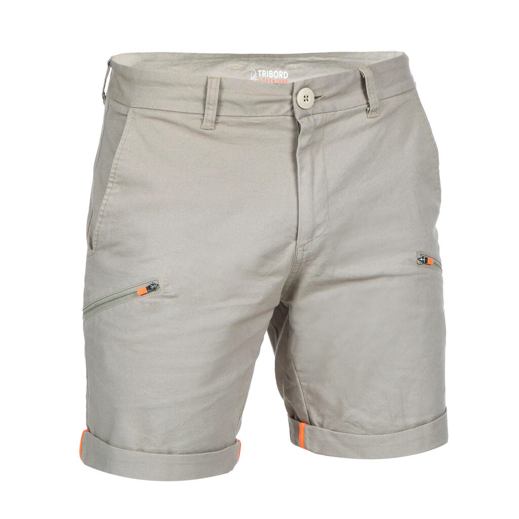 Men's Sailing Bermuda Shorts SAILING 100 khaki