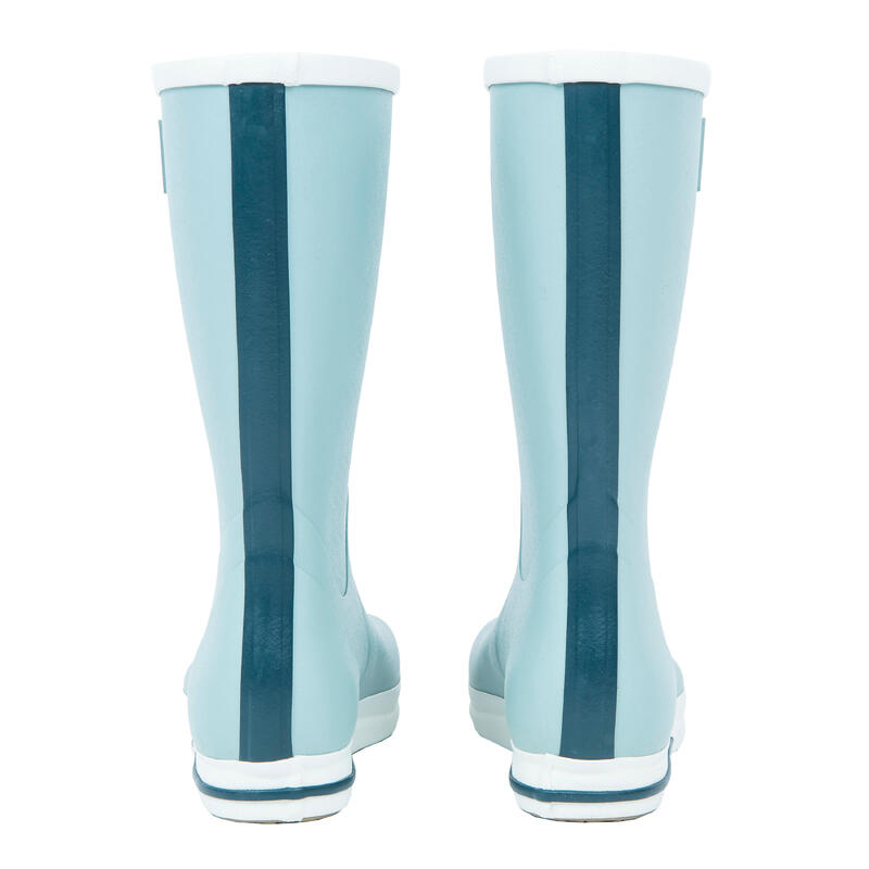 Botas de agua Adulto katiuskas impermeables caucho natural Tribord azul