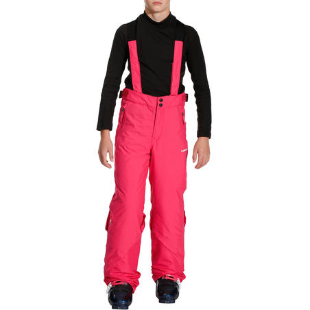 PANTALON DE SKI ENFANT SKI-P 500 PNF ROSE