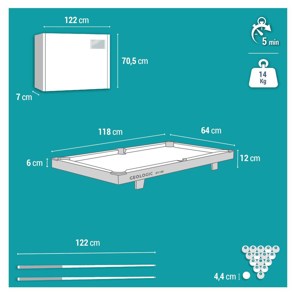 Billardtisch - BT100 Billard-Set