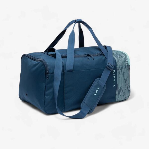 Foldable sports bag with a shoulder strap