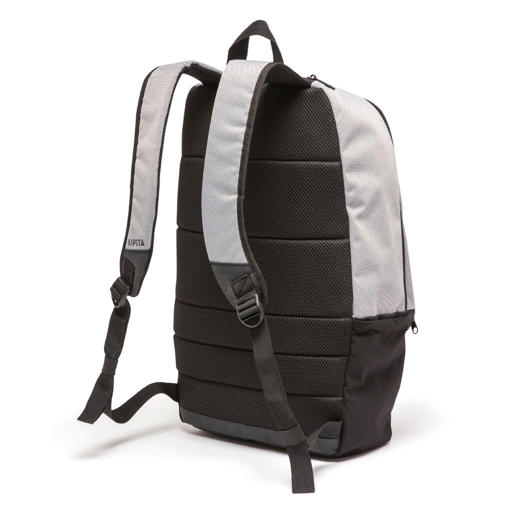24 L Backpack Essential - Khaki/Neon Yellow