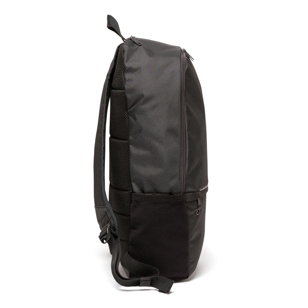 24 L Backpack Essential - Khaki/Neon Yellow