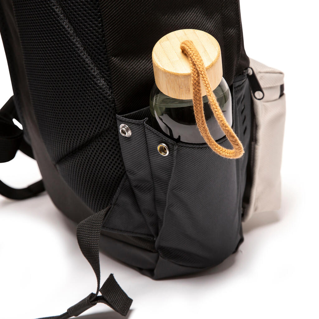 Sac à dos avec poche réversible 25L, noir