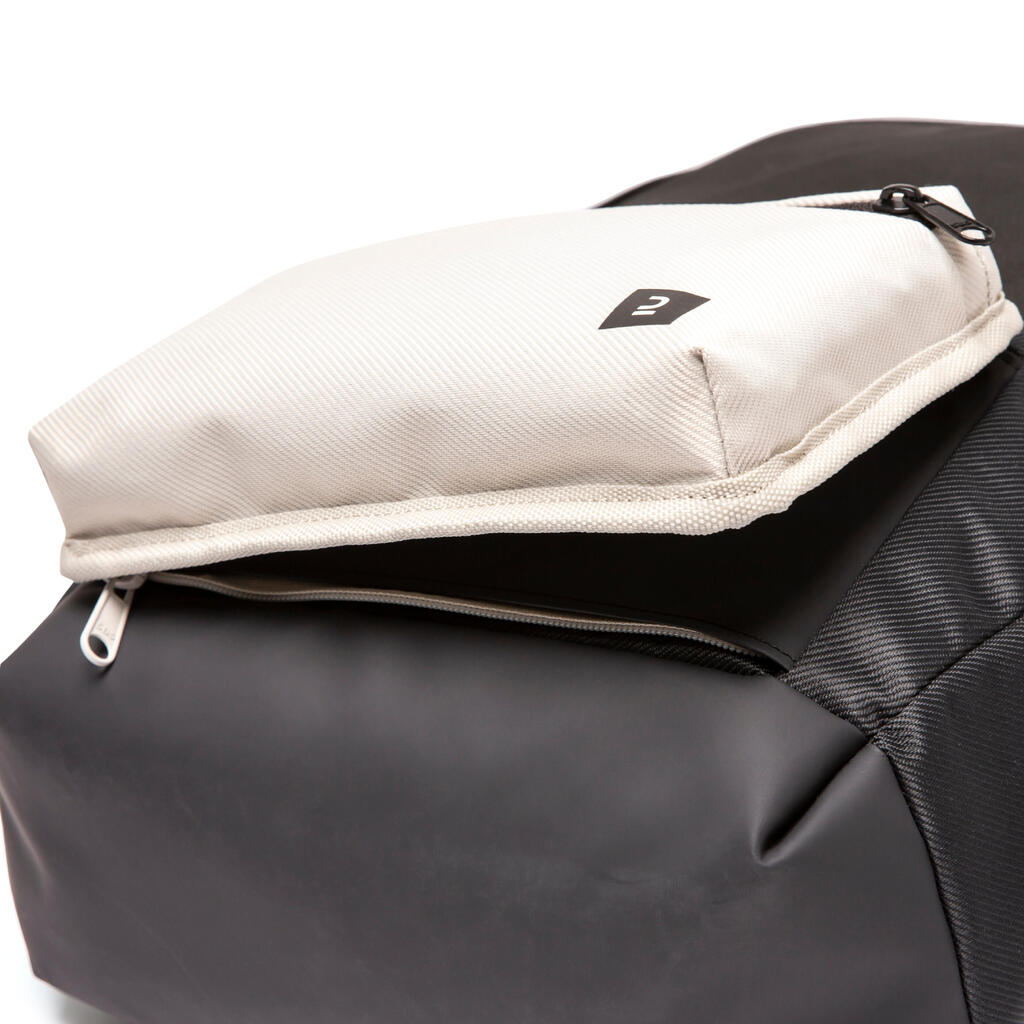 Sac à dos avec poche réversible 25L, noir