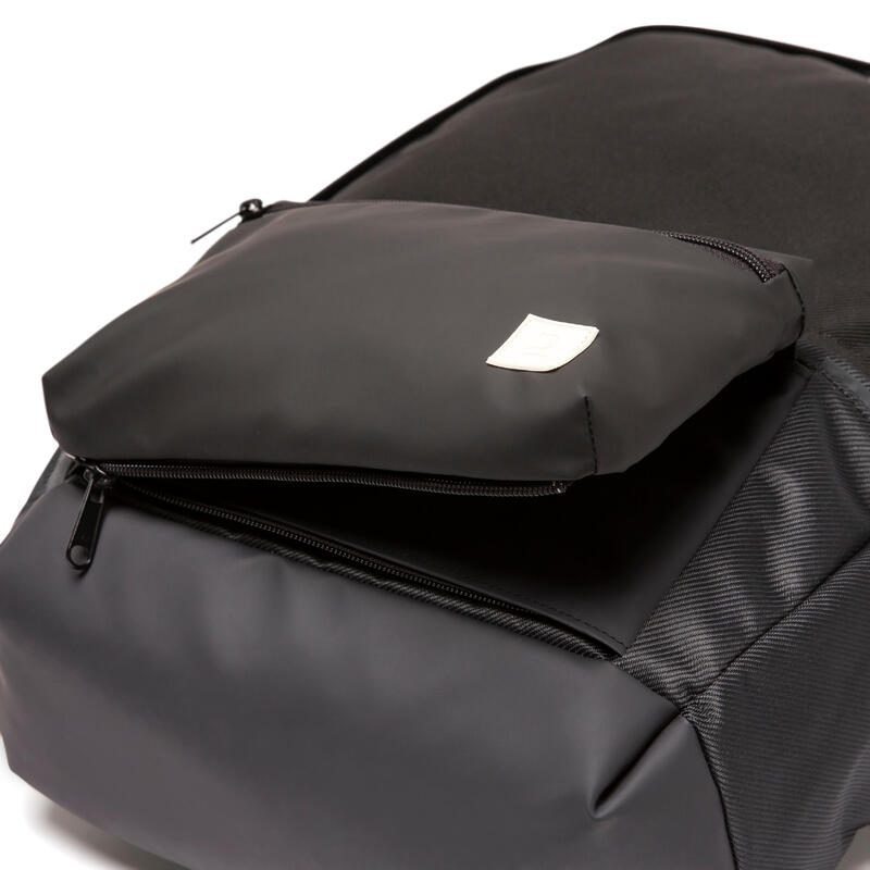 Sac à dos avec poche réversible 25L, noir