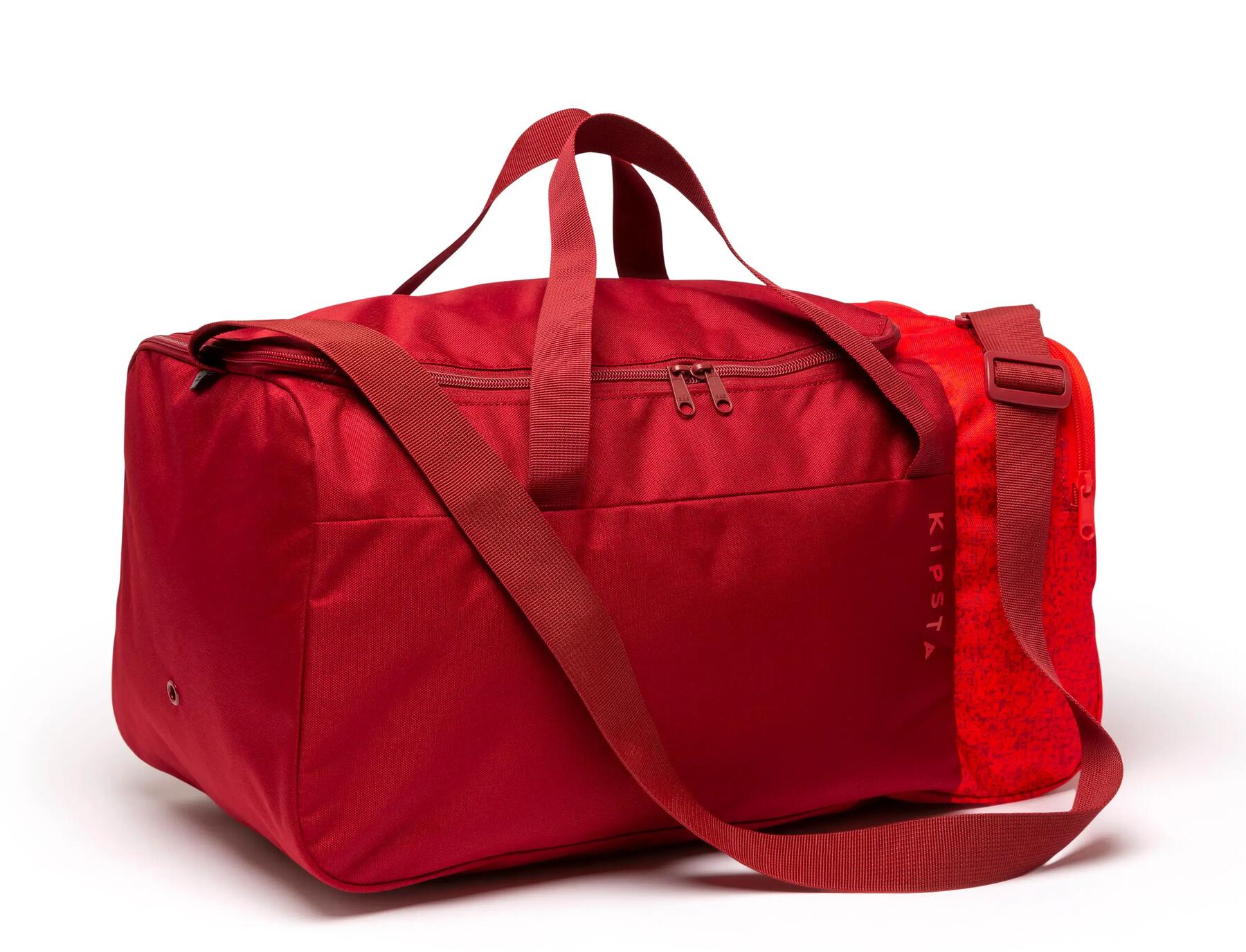 35 litre red sports duffel bag