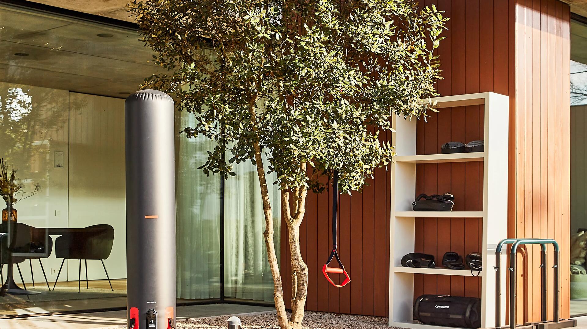 Een home gym in je tuin of onder je afdak maken.