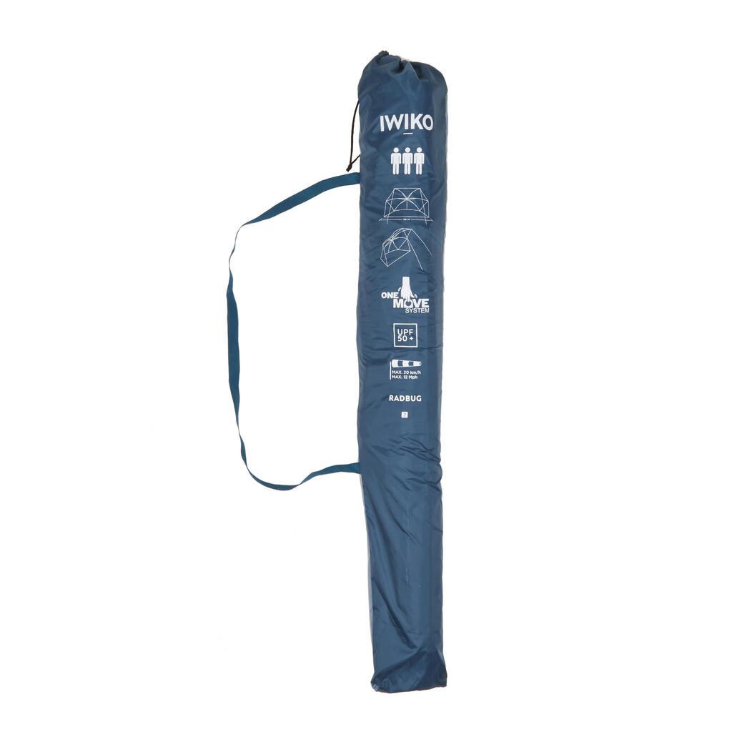 ABRI SOLAIRE IWIKO 180 UPF50+ 3 PLACES  - BLEU