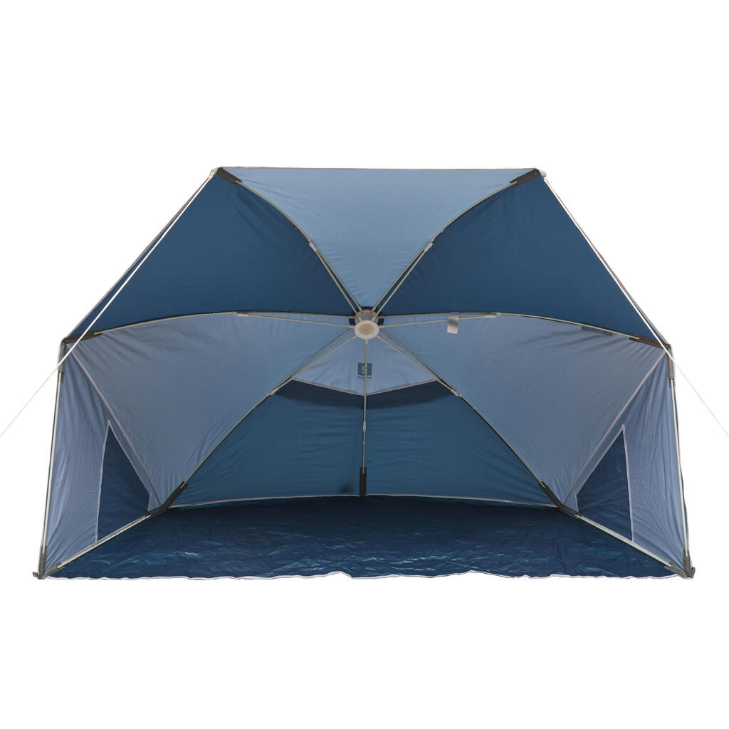 Strandmuschel UPF50+ Ecodesign - Iwiko 180 für 3 Personen blau