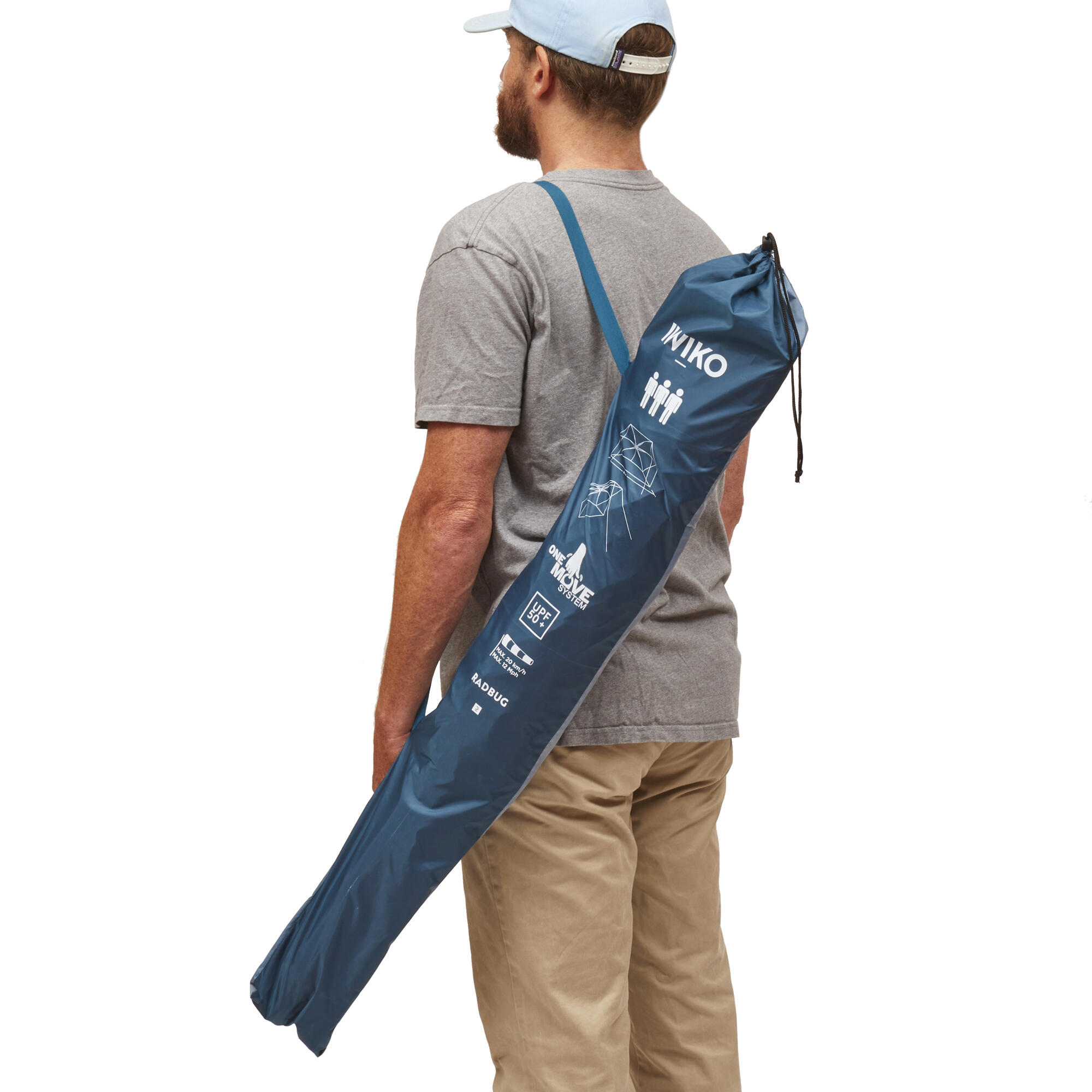 SUN SHELTER IWIKO 180 UPF50+ 3 SEATS BLUE DECATHLON Decathlon