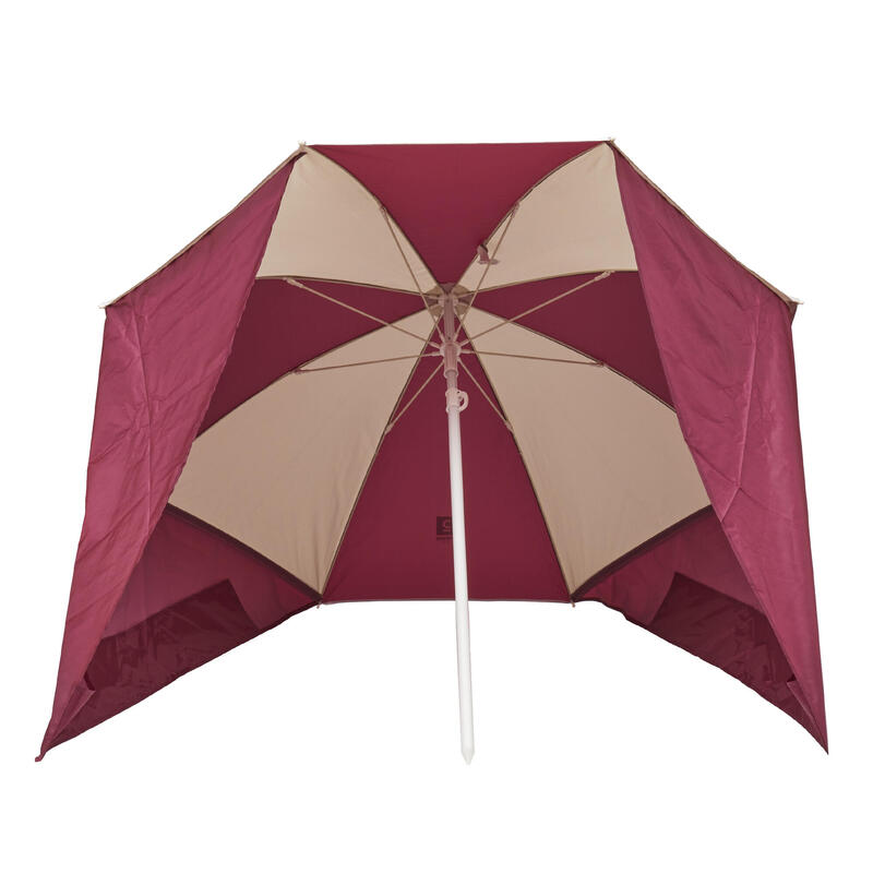 PARASOL DE PLAGE PARUV WINDSTOP UPF 50+ 2 PLACES - VIOLET BEIGE