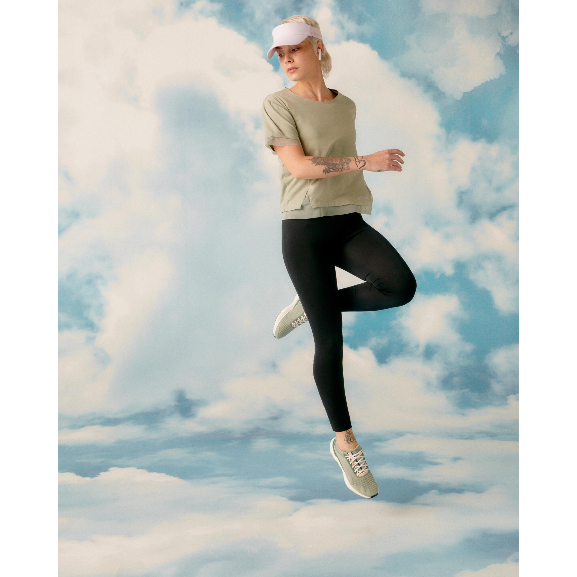 Chaussures de course à pied femme – Jogflow 500.1 vert - KALENJI