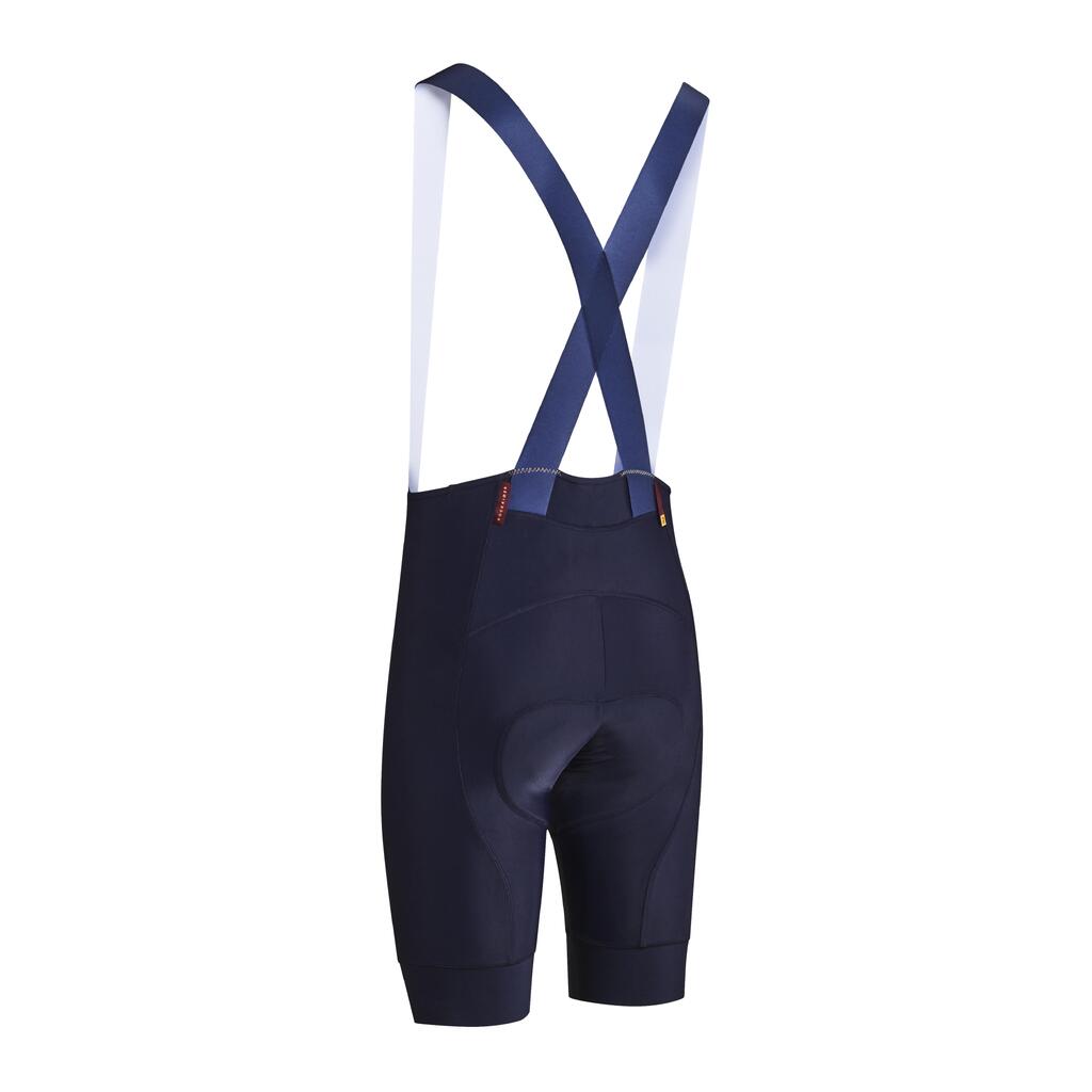 Badana con tirantes ciclismo mtb  para Hombre	Rockrider Xc marathon azul oscuro