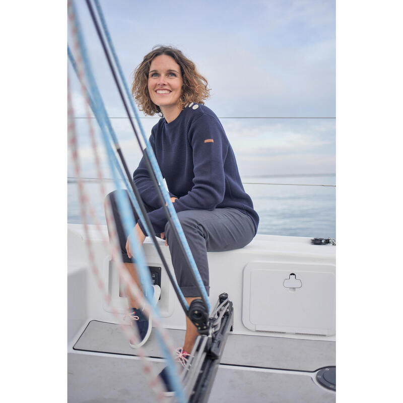 Pantaloni vela donna SAILING 100 grigi