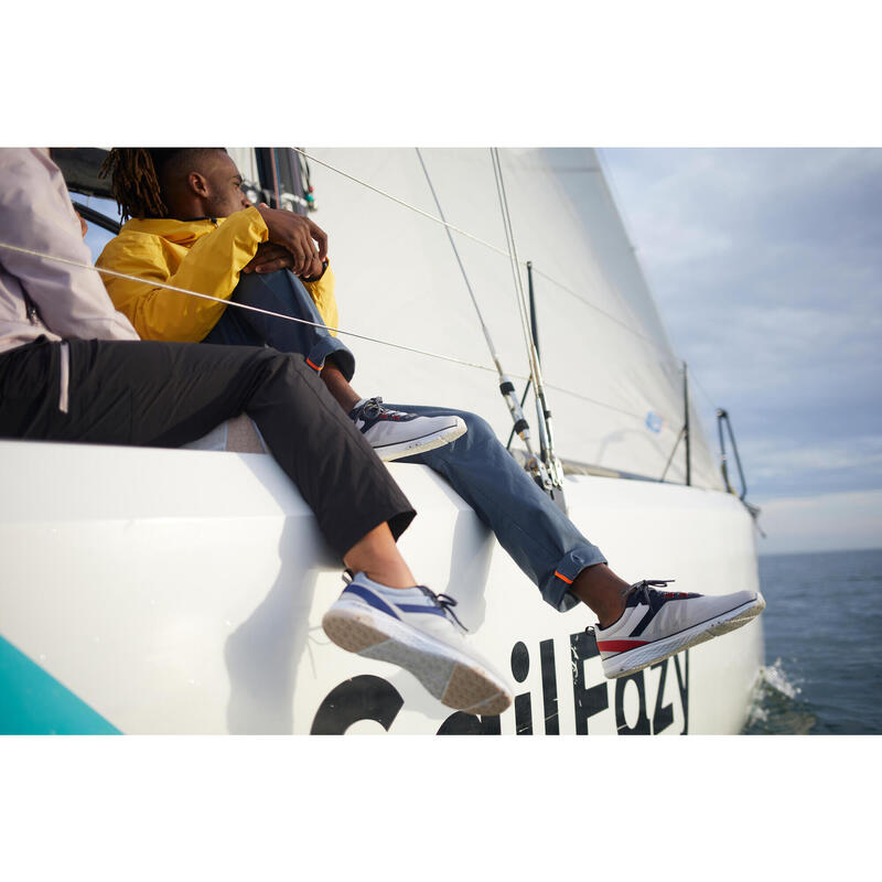 Chaussures bateau basket de voile Race 500 femme Bleu