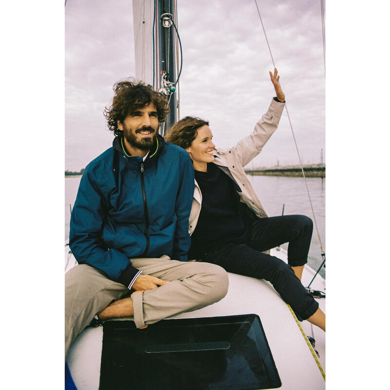 Jachetă impermeabilă navigație Sailing 100 Bleumarin Bărbați 