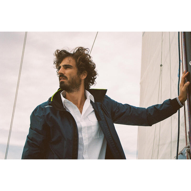 Jachetă impermeabilă navigație Sailing 100 Bleumarin Bărbați 