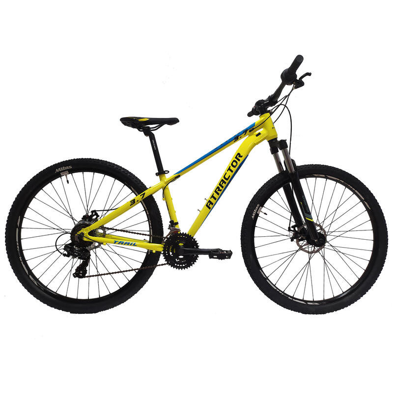 Bicicleta de montaña 29" freno mecánico Atractor Trail 18V 29" amarillo
