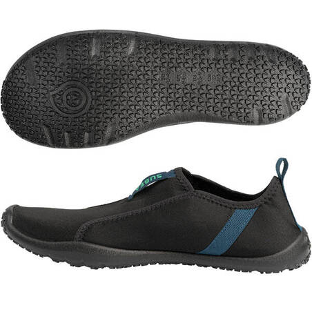 Adult Elasticated Water Shoes Aquashoes 120 - Black