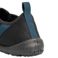 حذاء الرياضات المائية 120 المطاطي للبالغين - أسود