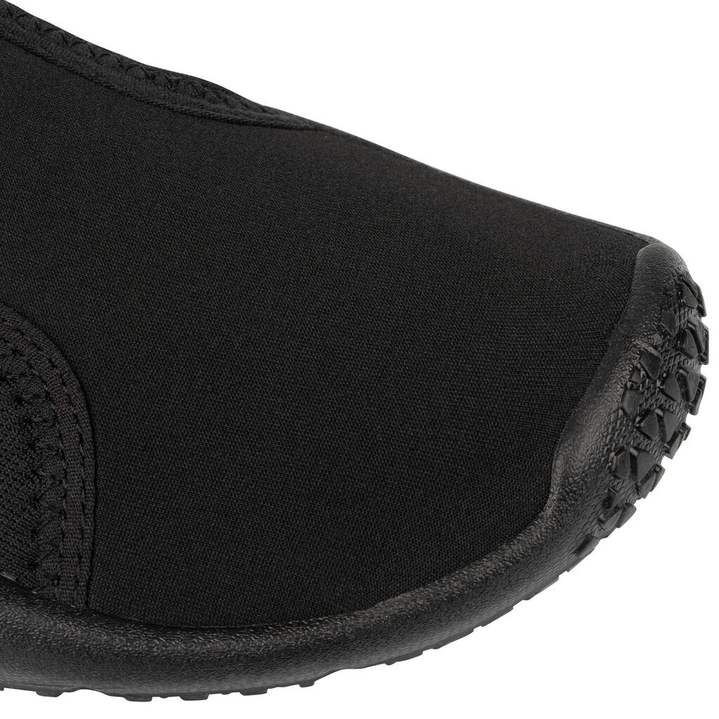 Zapatos acuáticos con elásticos naranjas para adulto Subea 120 Awake Leaf