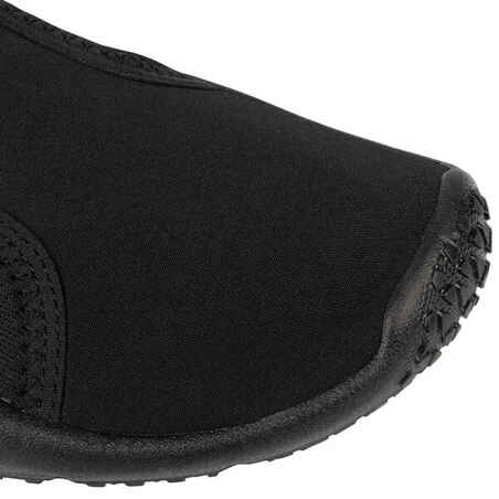 حذاء الرياضات المائية 120 المطاطي للبالغين - أسود