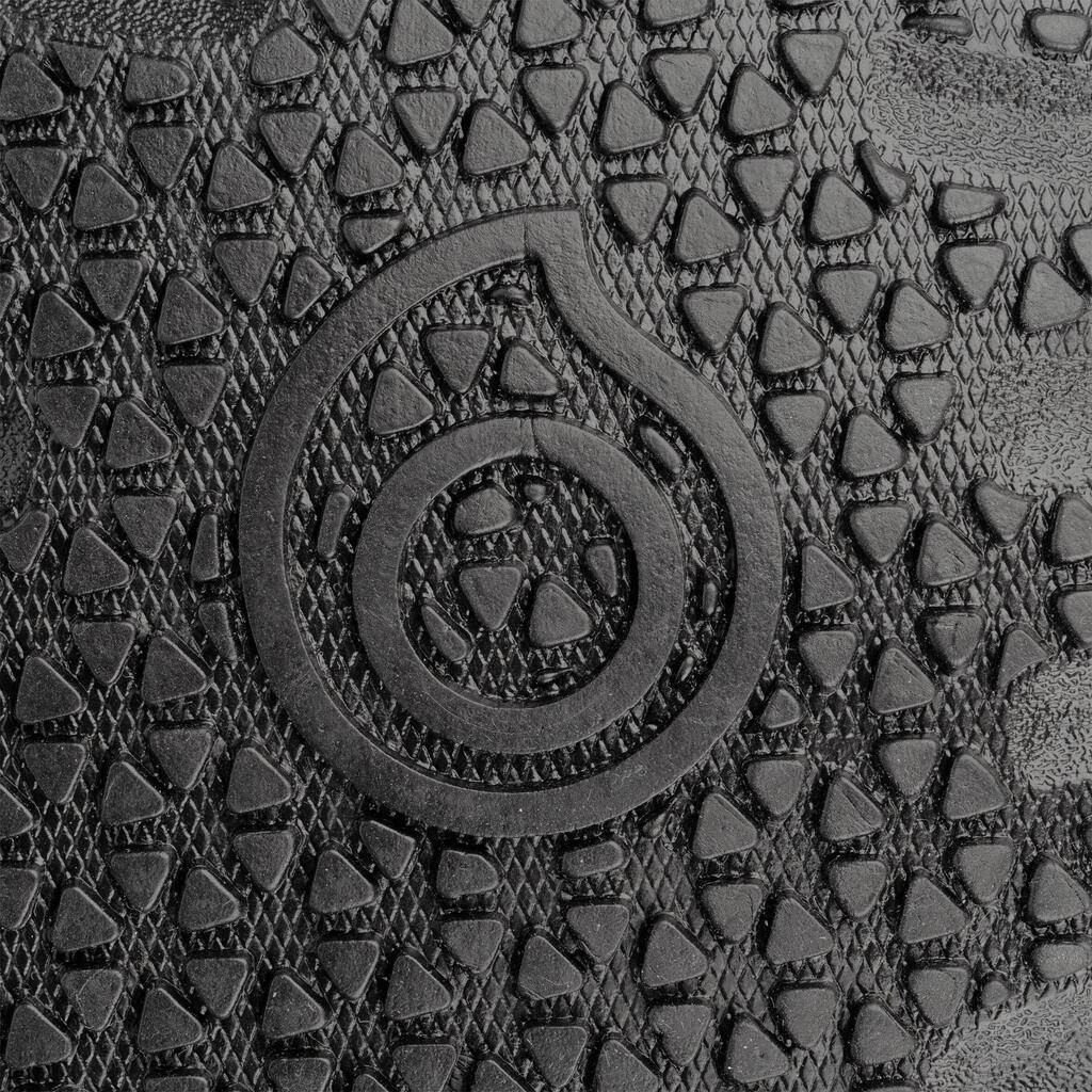 Zapatos acuáticos con elásticos naranjas para adulto Subea 120 Awake Leaf