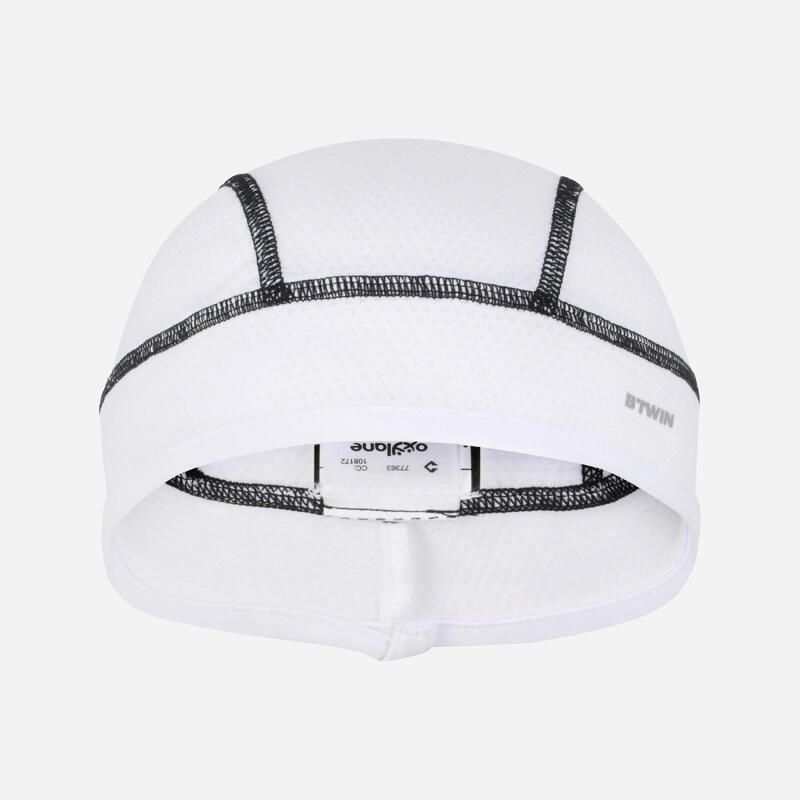 Sous-casque vélo 500 aquafreeze blanc