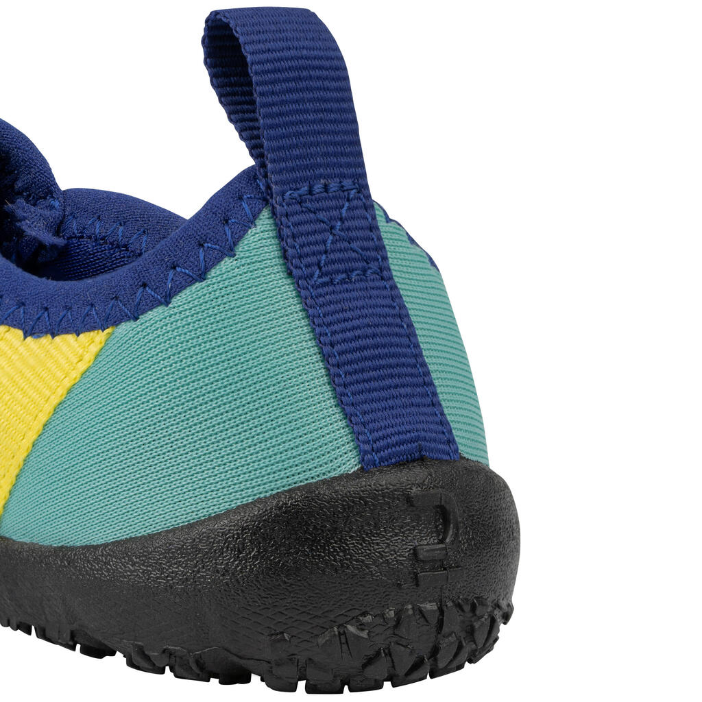 Chaussures aquatiques élastiques Enfant - Aquashoes 120 Bleu