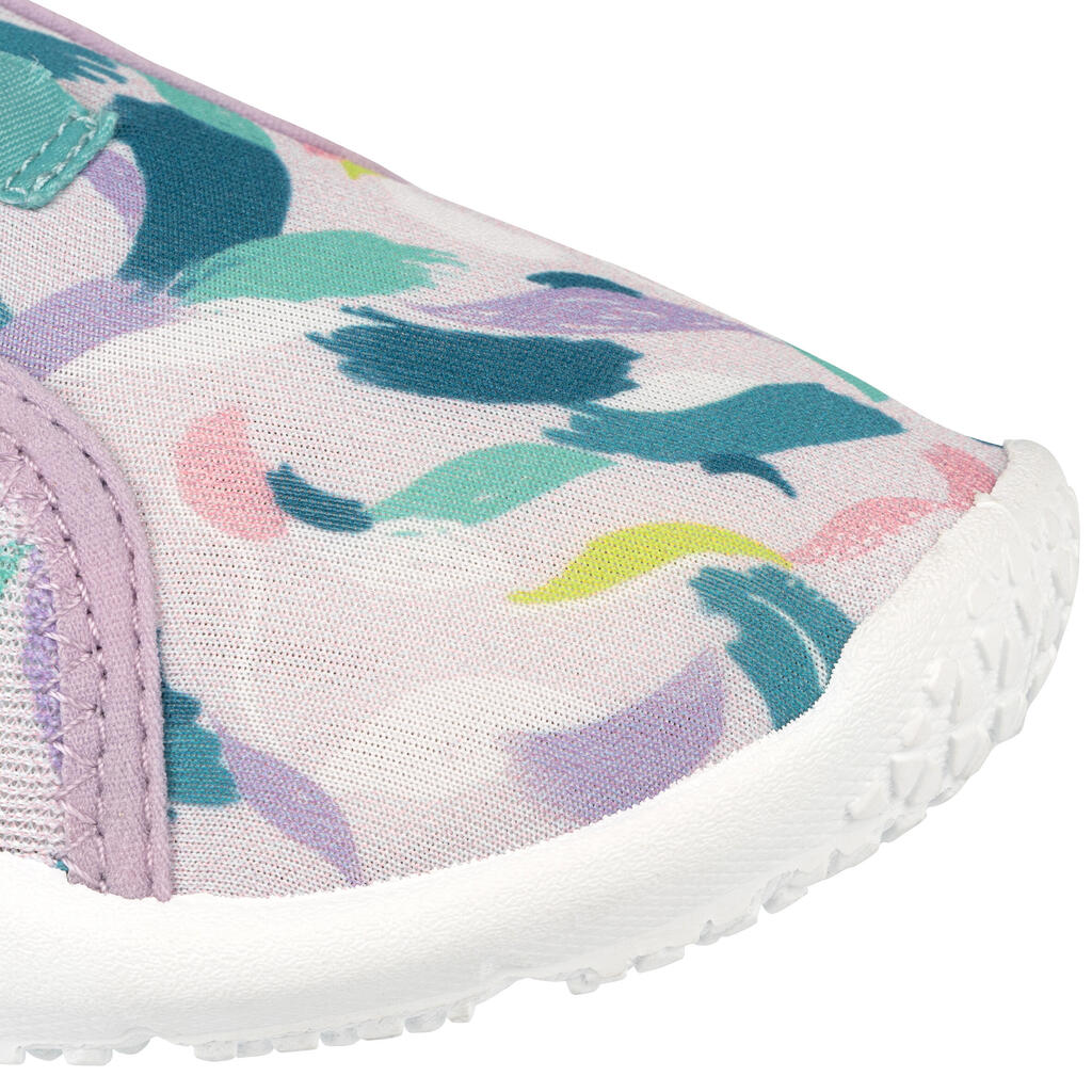 Chaussures aquatiques élastiques Enfant - Aquashoes 120 Lagune