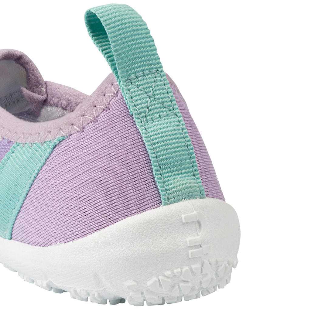 Chaussures aquatiques élastiques Enfant - Aquashoes 120 Lagune