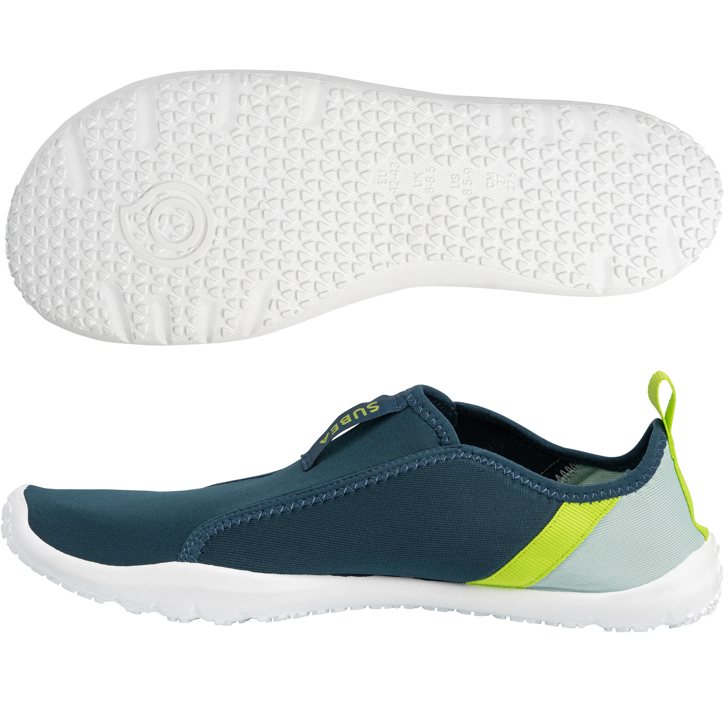 Water Shoes - 120 - Dark petrol blue, Green, Lime green - Subea - Decathlon