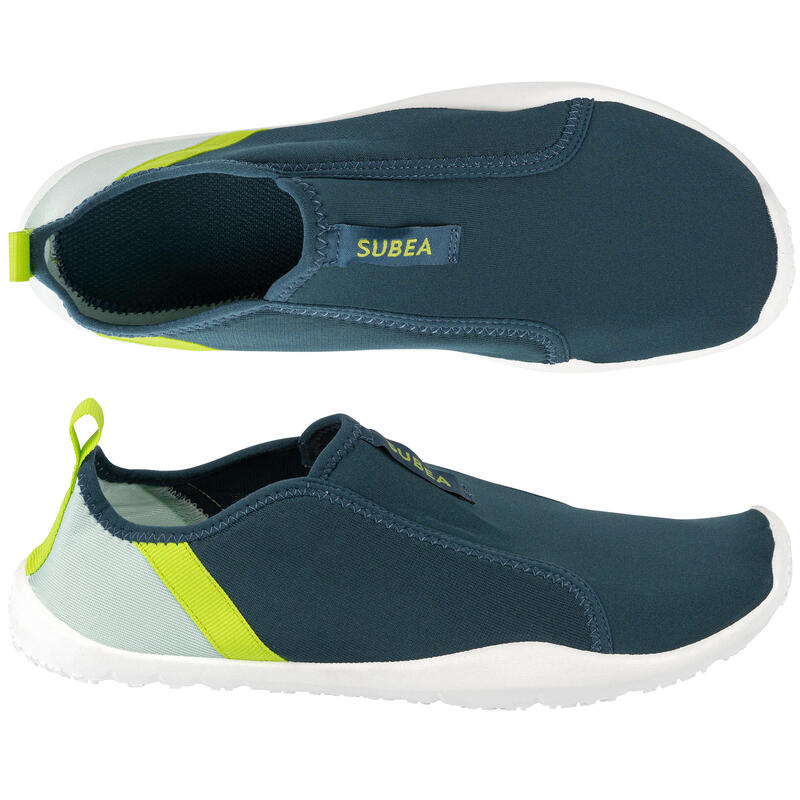 Adult Elasticated Water Shoes Aquashoes 120 - Lagoon