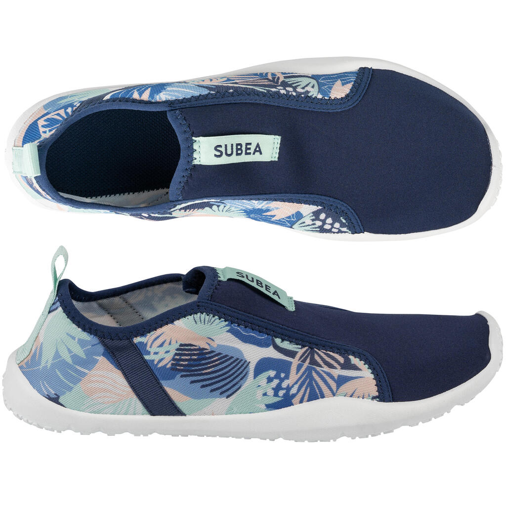 Chaussures aquatiques élastiques Adulte - aquashoes 120 awake Leaf orange