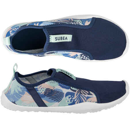حذاء الرياضات المائية المطاطي للبالغين - حذاء رياضات مائية 120 - Leaf Dream