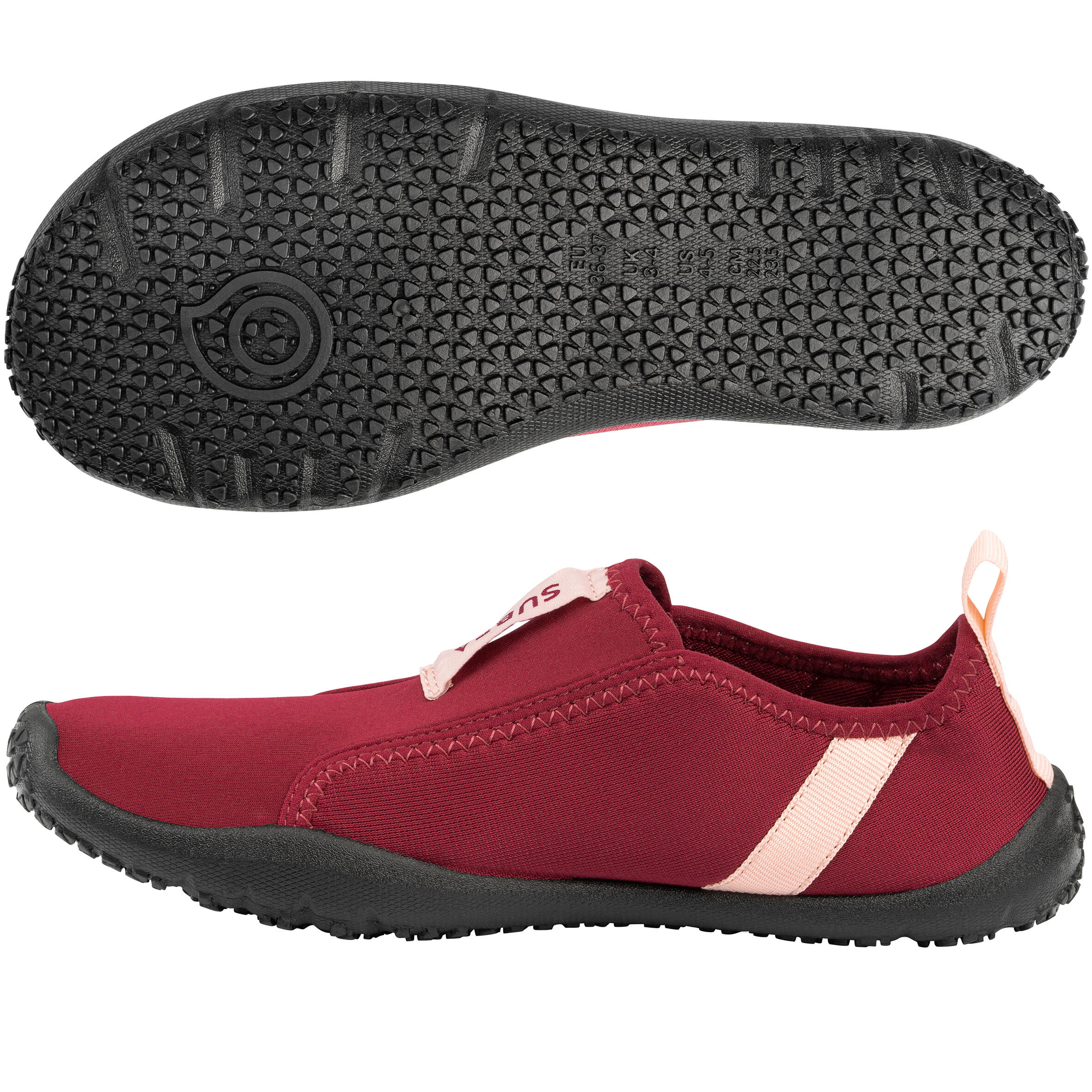 DECATHLON Obuv do vody Aquashoes 120 červená 44-45 · záber 10