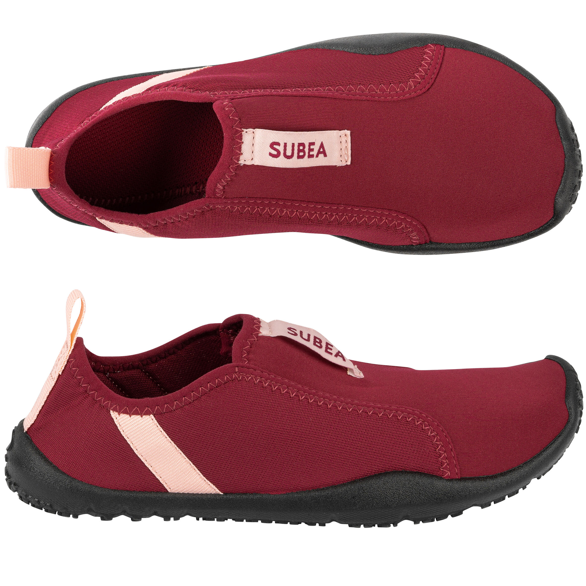 Adult Elasticated Water Shoes Aquashoes 120 - Red