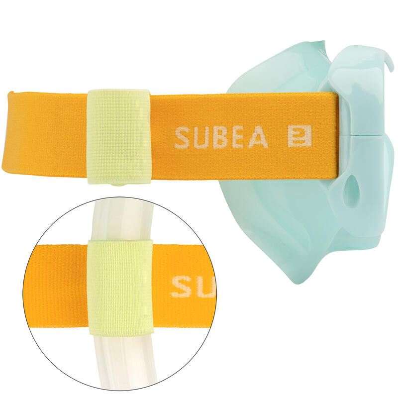 Duikbril voor kinderen Subea SNK 520 pastelgroen