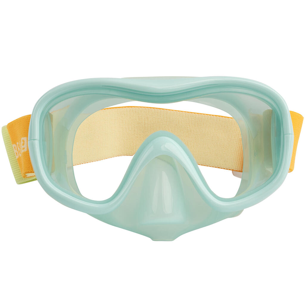 Kids diving mask - 100 comfort mauve