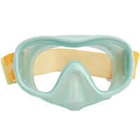 Kids diving mask - 100 comfort pastel mint