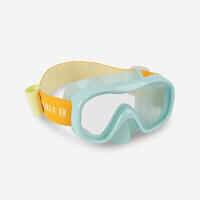 Kids diving mask - 100 comfort pastel mint