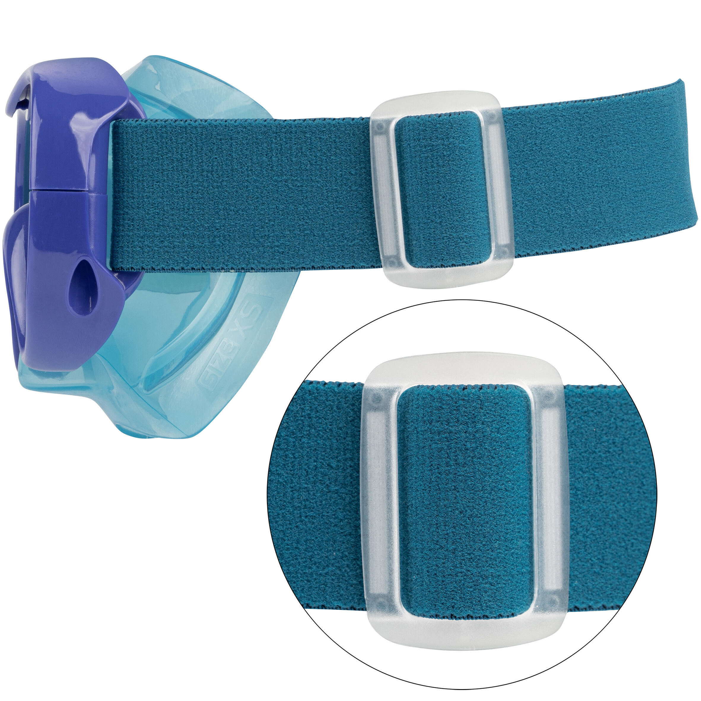 Kids diving mask - 100 comfort blue 3/5