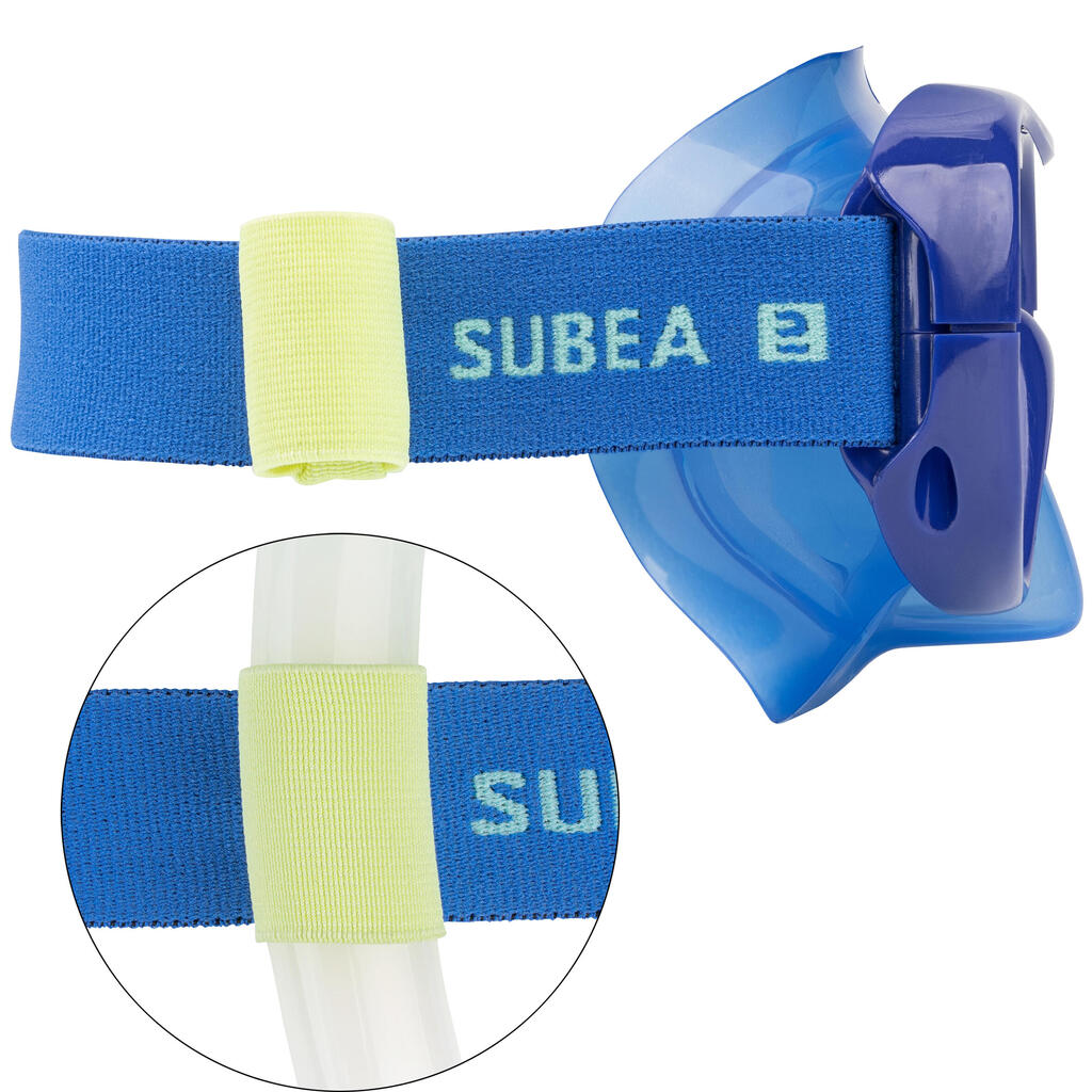 Diving mask 100 comfort pastel mint