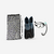 KIT de snorkeling adulte palmes masque tuba 100 Gris - Kit PMT 100 AD Noir