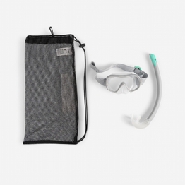 Kit de snorkeling SUBEA Masque Tuba 100 JR Enfant Gris