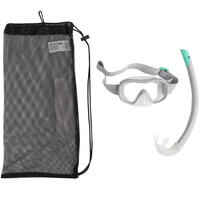 Kit Máscara + Tubo Snorkel Subea 100 Niños Gris